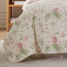 Laura Ashley Home - King Duvet Cover Set, Reversible Cotton Bedding