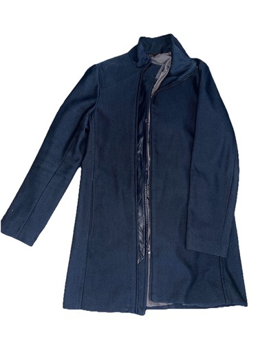 Zara navy zip front mid - navy, zip-front