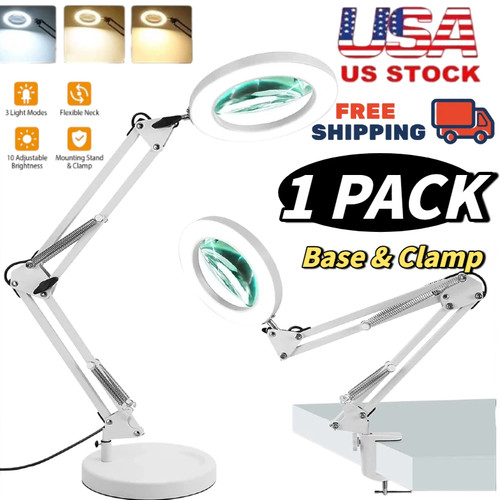 10x magnifying glass desk - 10x,