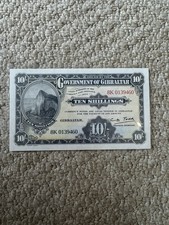 Gibraltar shilling note - 10,