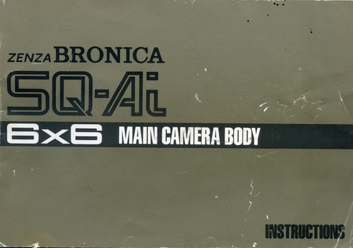 Bronica 6x6 instruction - bronica,