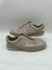 Men’s Hugo Boss Saturn Low Lifestyle Trainers Brown White UK 10 EU 44 BNWOB