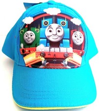 Thomas the Train Screen Print Thomas Adjustable Closure Baseball Cap-Brand New!