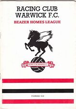 Racing Club Warwick v Barry Town 1990/1 Beazer Homes League