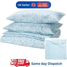 IKEA White Blue Floral Duvet