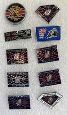 1970/80's British Grand Prix, Silverstone - Motorcycle Bike Racing Enamel Badges
