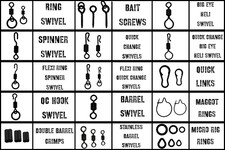 Swivels 45 Types bait screws