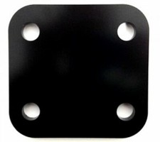 3" Black Tow Bar Drop Plate