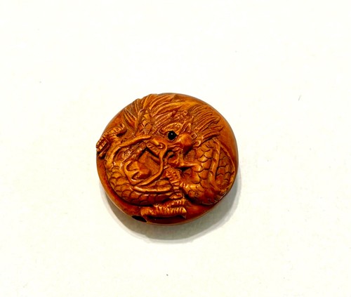 Dragon ojime hand - dragon, 1"