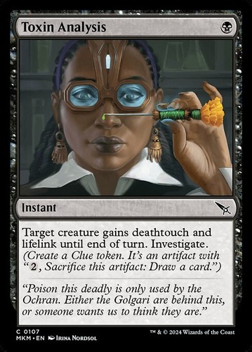 Mtg toxin analysis - analysis, (0107)