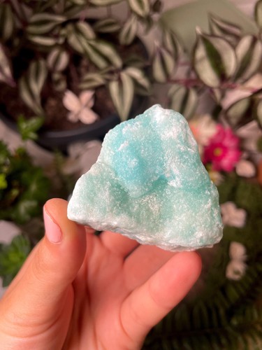 Blue smithsonite specimen - blue,