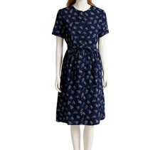 Vintage 80s Dress Blue