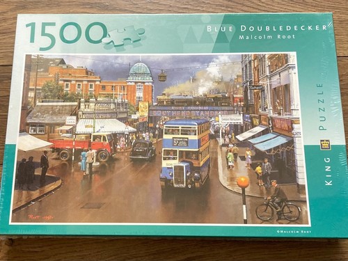 Blue double decker puzzle - puzzle, by