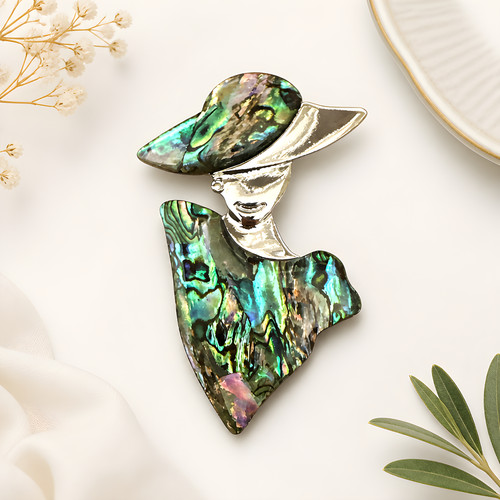 Faux abalone shell - faux,