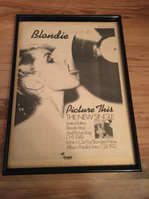 BLONDIE-PICTURE THIS-1978 original A3 framed poster size advert