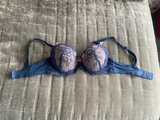 Ladies size 32C Secret Possessions Blue Lace Bra