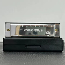 10 Hole Harmonica Mouth Organ Key of C –Beginner Musical Instrument with Copper