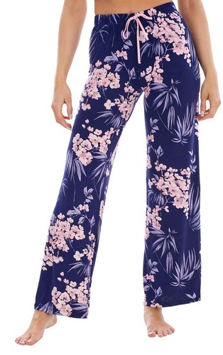 Ladies blue floral pyjama - ladies, pj's