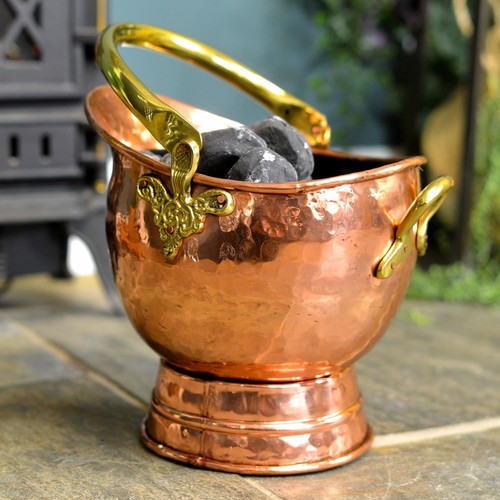 Polished copper coal - polished,