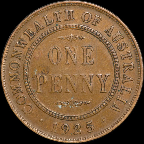 1925 penny broken - penny, variety