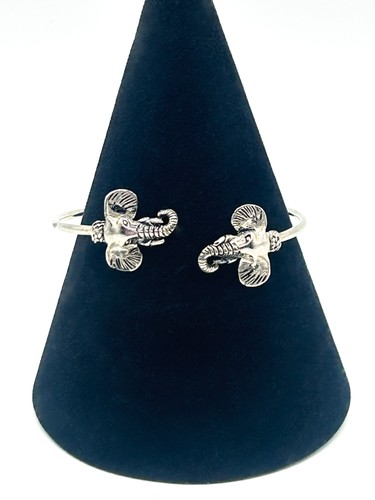 Silver plated elephant bangle - elephant,