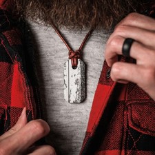 Wazoo Viking Whetstone Pendant – Arkansas Novaculite Sharpening Stone EDC