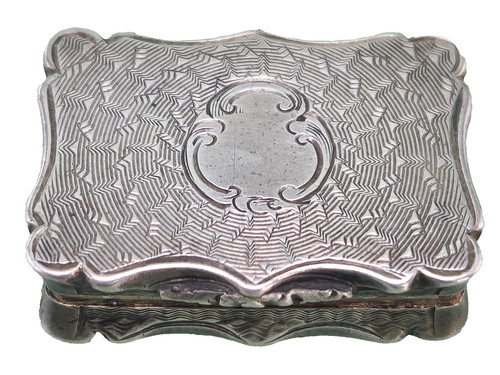 Victorian silver vinaigrette - silver,