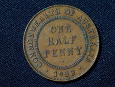 Australia  Half Penny 1933