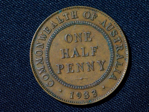 Australia half penny 1933 - australia,