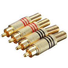 ( Set of 4 ) RCA Phono Male