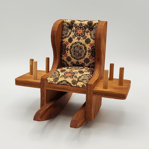 Vtg wood rocking chair - vtg,