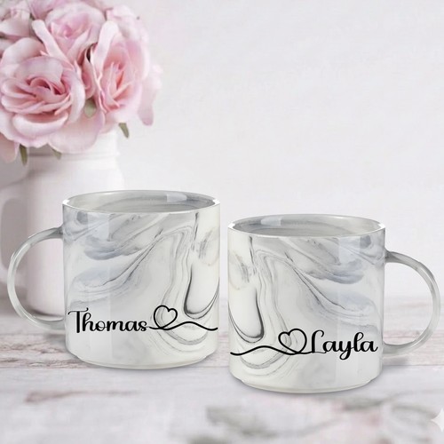 Custom marble mug personalised - custom,
