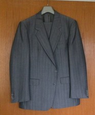 Mens  2piece  Suit, Odermark by Cunninghams Derby, Grey, Poly/ Mohair, 42S, Used