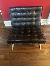 Barcelona Chair Reproduction- Black Leather