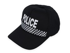 Checked Police Baseball Cap