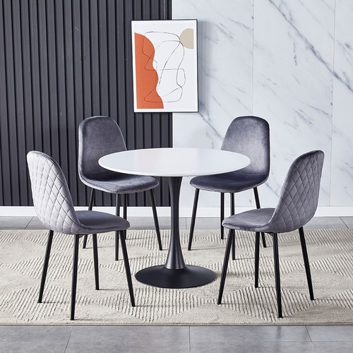 Round dining table 2 - round, 2/4