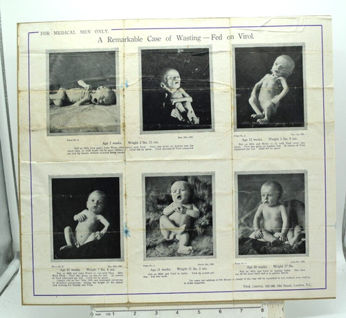 Antique 1906 medical poster - 1906,
