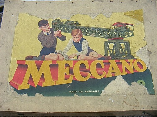 Vintage meccano wooden case - meccano,