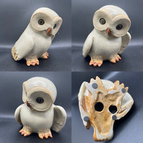 Studio pottery owl ornament - studio,