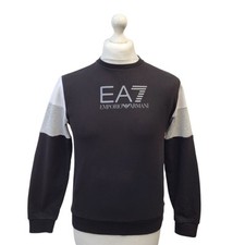 Emporium Armani Sweatshirt Black Long Sleeve UK Boy's Age 14