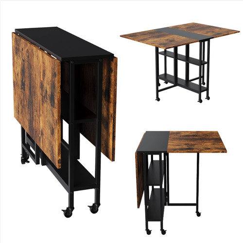 Folding drop leaf dining table - folding,
