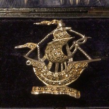 Vintage Marcasite Galleon