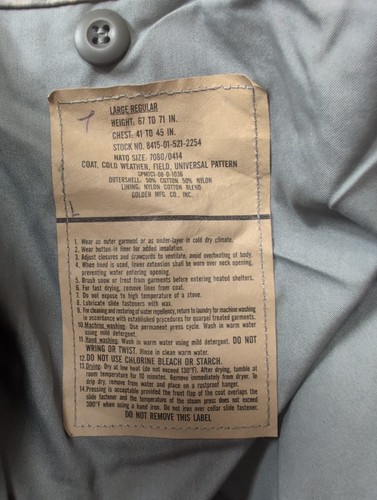 Military surplus m65 acu field - military,