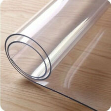 2mm Thick Clear Transparent Vinyl PVC Tablecloth Table Protector Plastic Cover