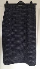 Radley Pencil Skirt Navy White Polka Dot UK 14 ❤❤