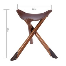 Outdoor Cowhide Triangle Stool