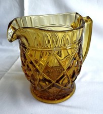 Sowerby Amber Glass Jug #2477