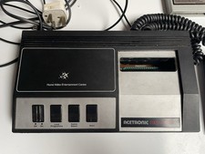 Vintage Acetronic MPU2000 Video Game Console & 2 Games Invaders ,Air/sea Attack 