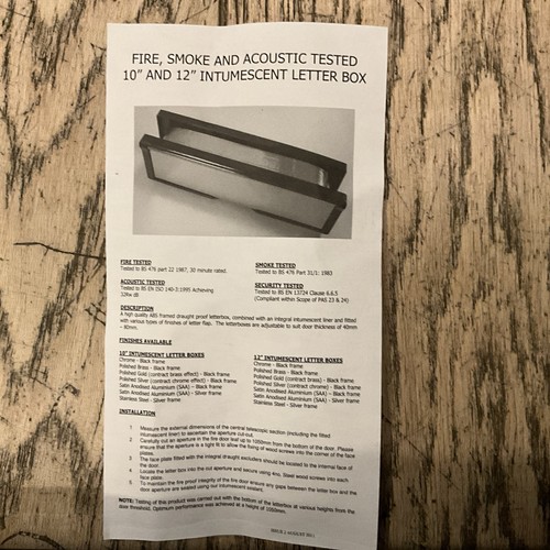 Letterbox upvc door letter - ,