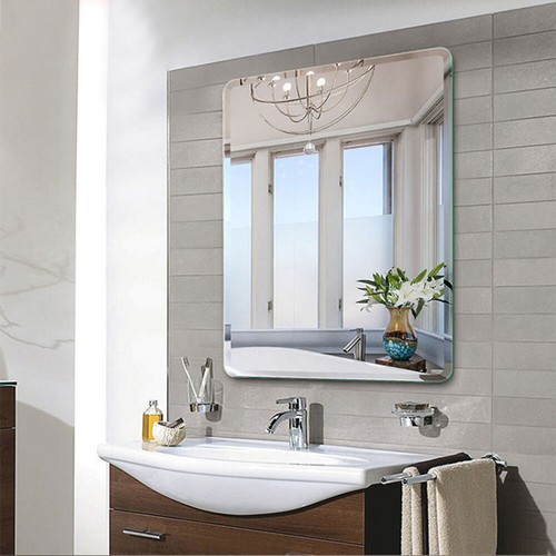 Frameless unframed bathroom - frameless,
